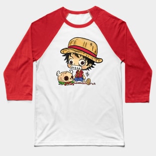 Chibi Monkey D. Luffy Baseball T-Shirt